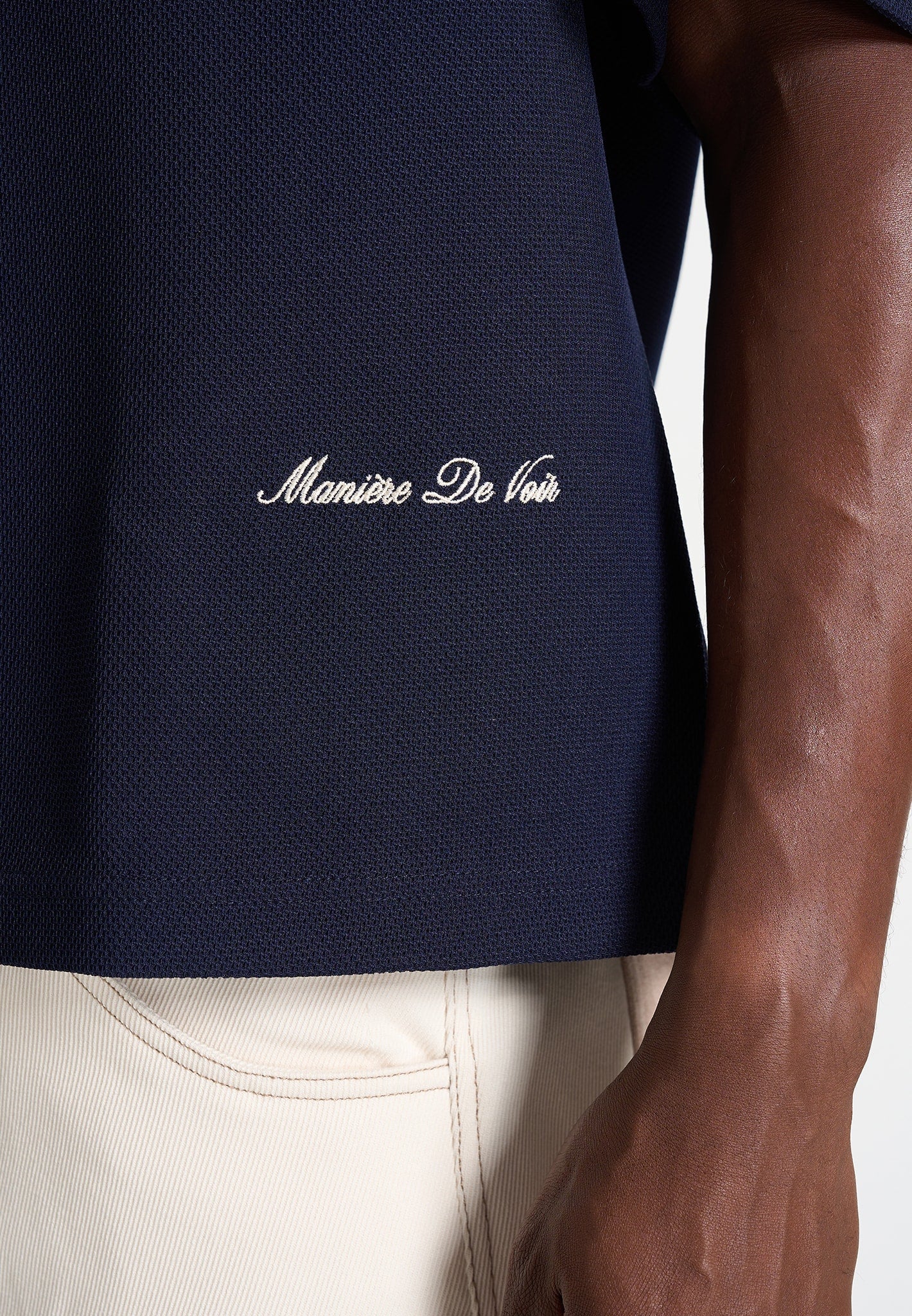 Joss - Boxy Signature Polo Shirt - Navy