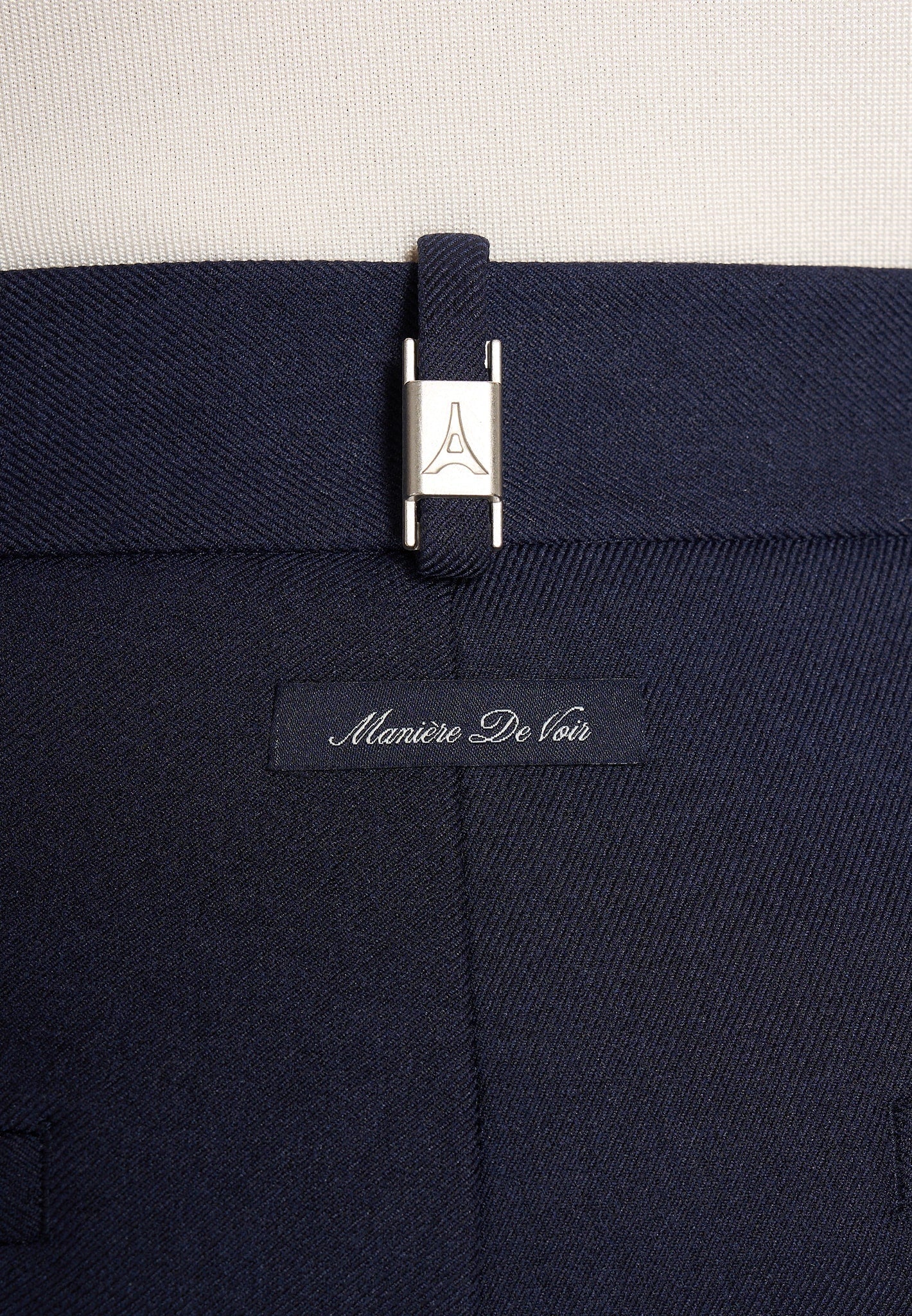 Hubert - Slim Fit Tailored Pants - Navy