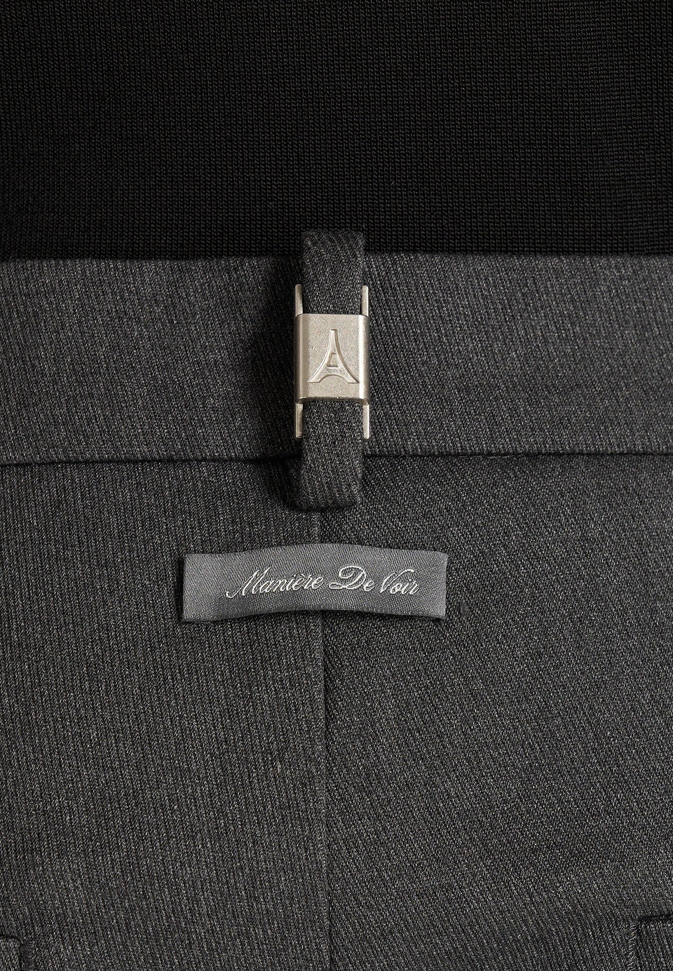 Boris - Tailored Button Cuff Pants - Grey