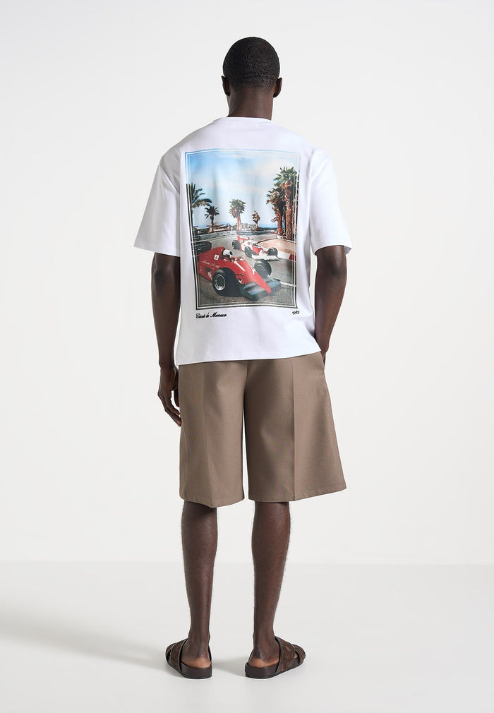 Kian - Circuit De Monaco Cotton T-Shirt - White