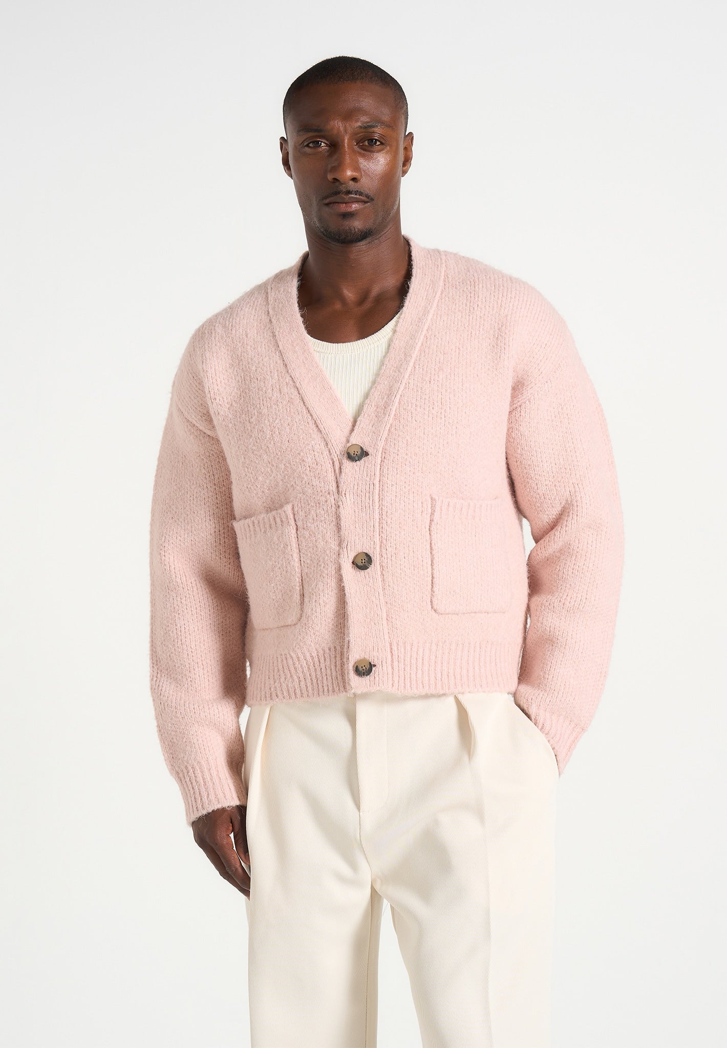 charlie-unisex-knitted-cardigan-pale-pink