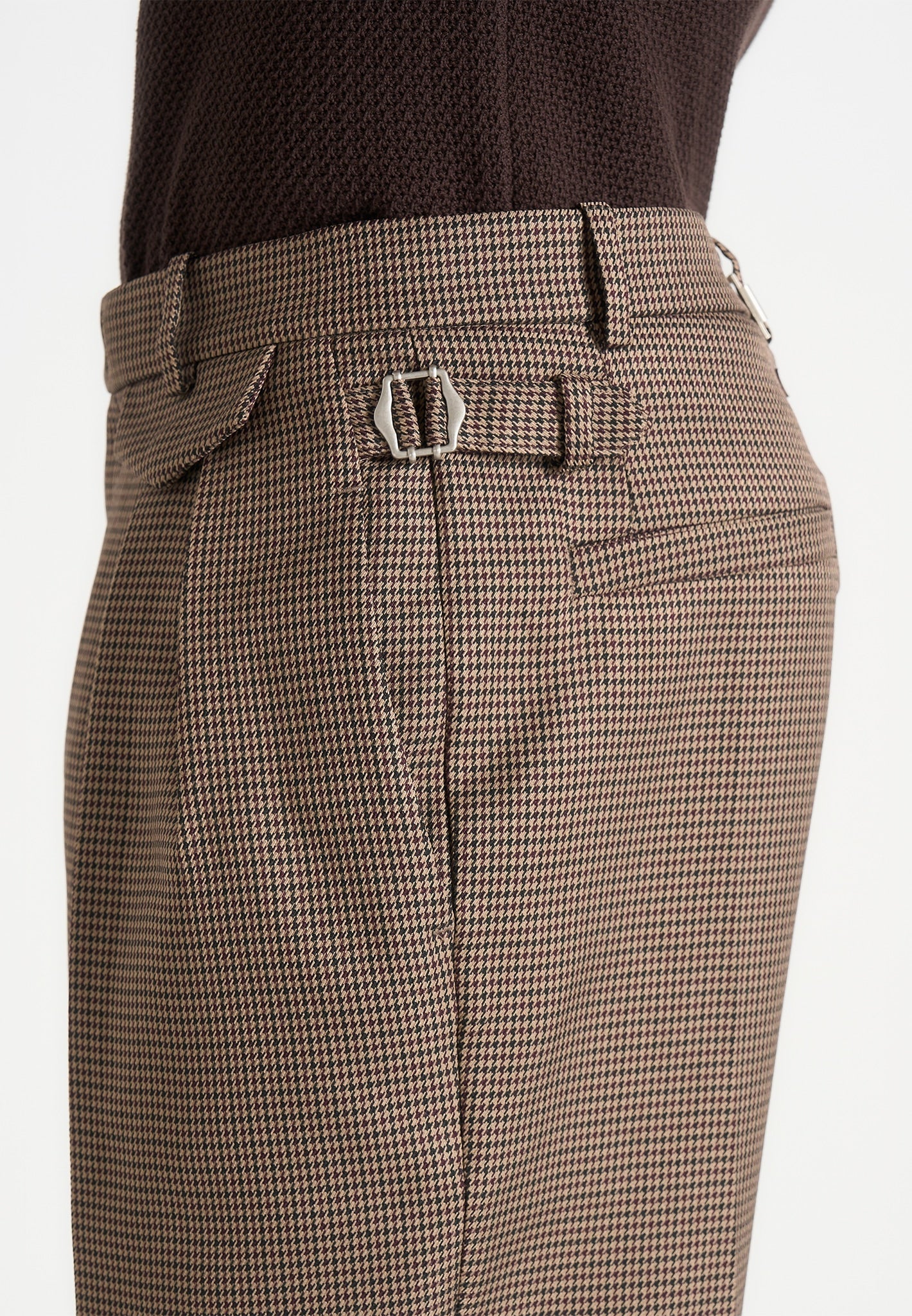 pierre-houndstooth-twin-pleat-trousers-brown