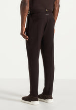 Hubert - Slim Fit Tailored Pants - Brown