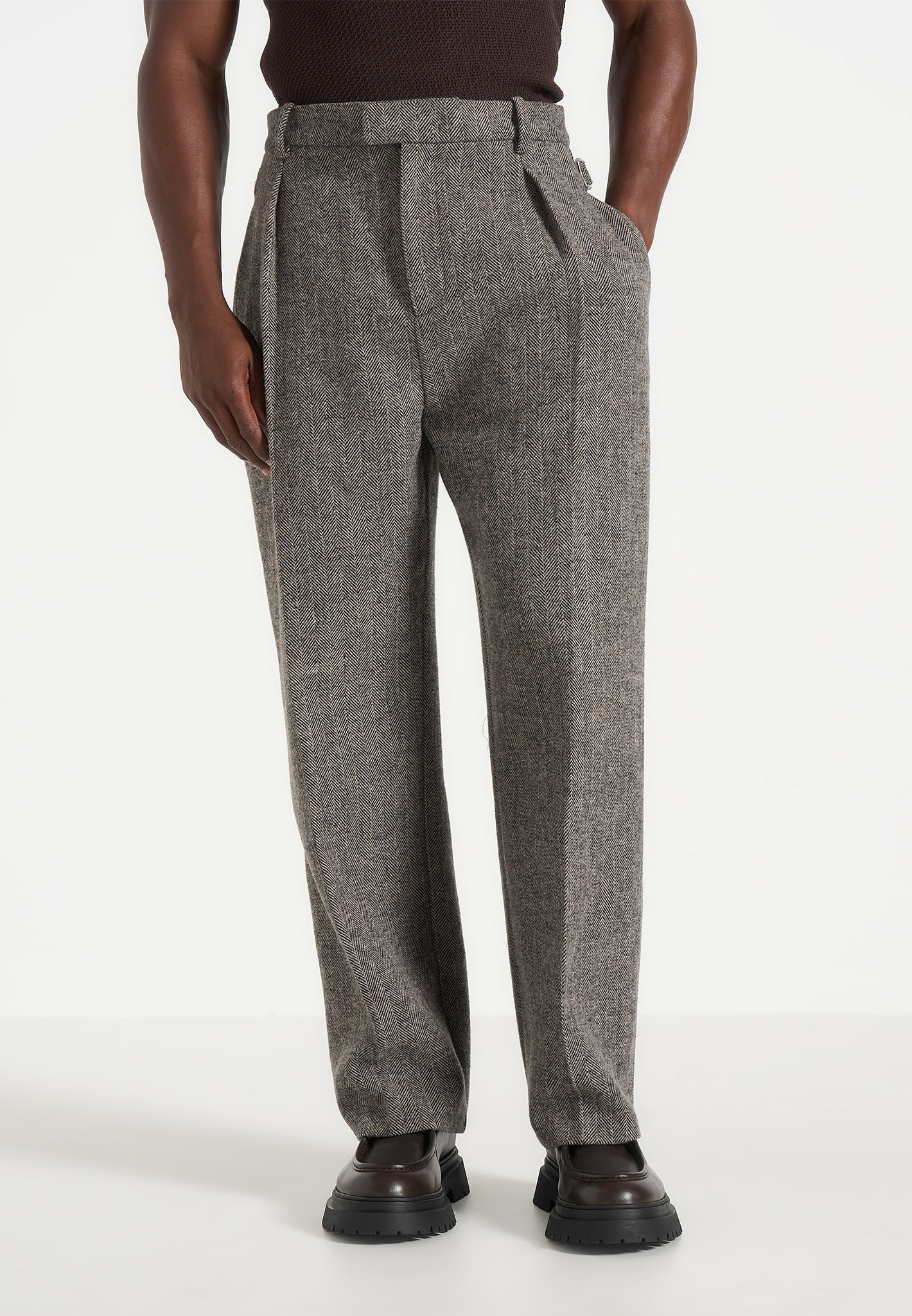 dorian-herringbone-wool-pleated-trousers-grey