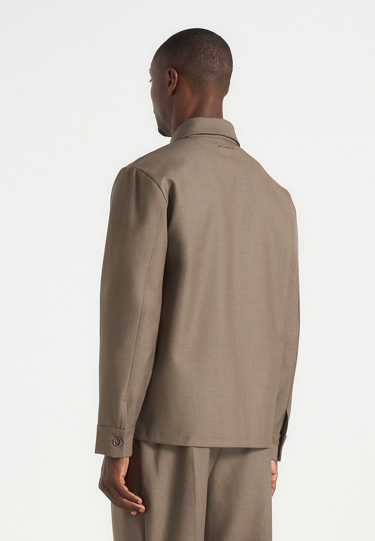 leo-hatched-tailored-long-sleeve-overshirt-khaki