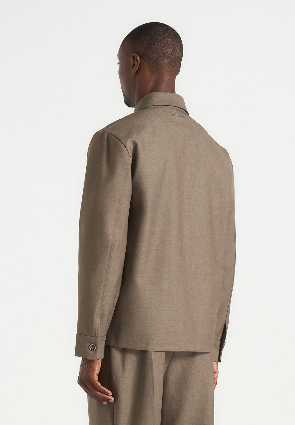 leo-hatched-tailored-long-sleeve-overshirt-khaki