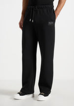 Avery - Unisex Neoprene Relaxed fit Sweatpants - Black