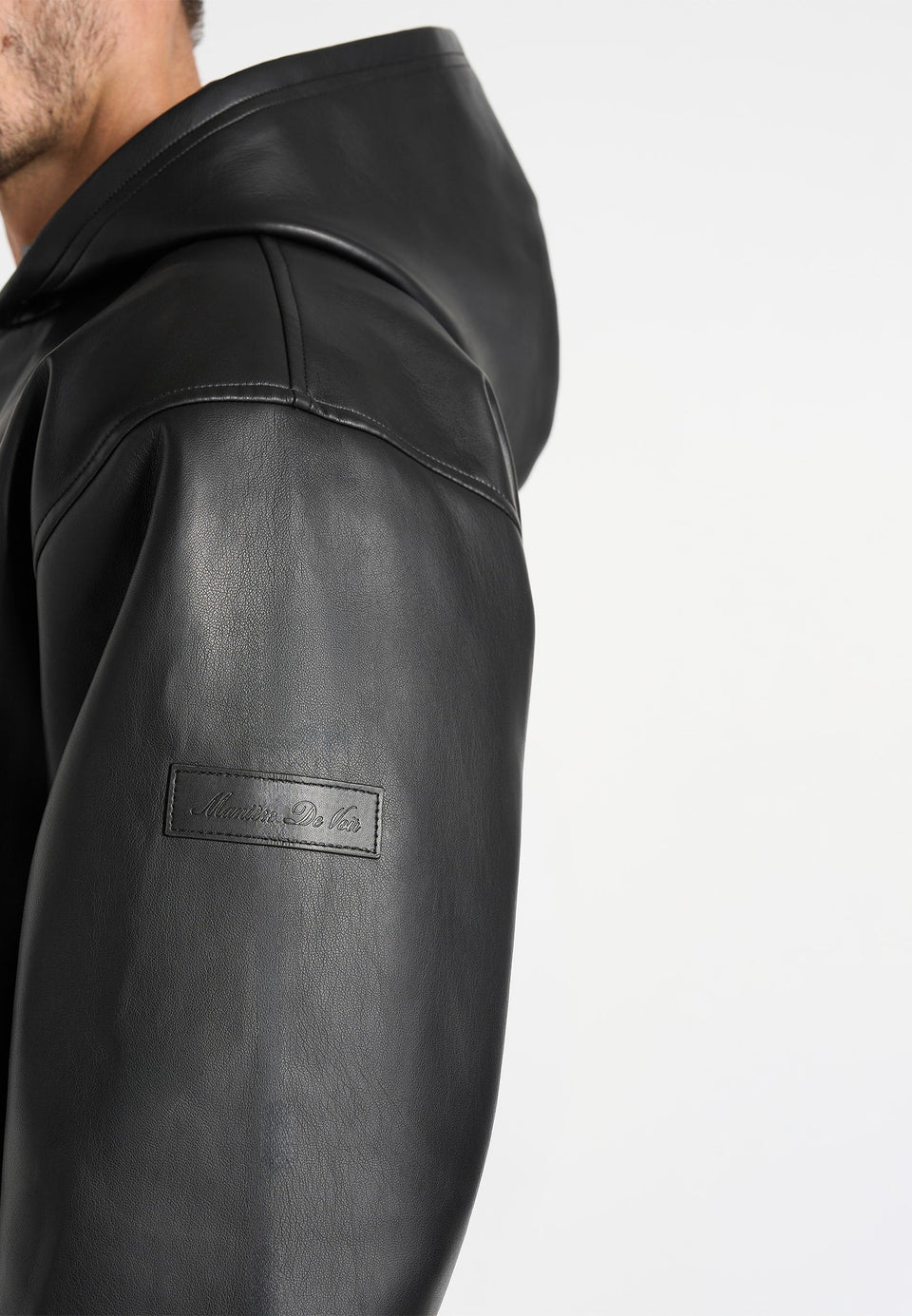 unisex-leather-cropped-hoodie-black1