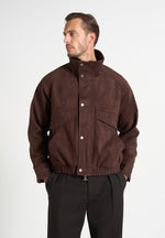 romain-unisex-funnel-neck-suede-relaxed-bomber-jacket