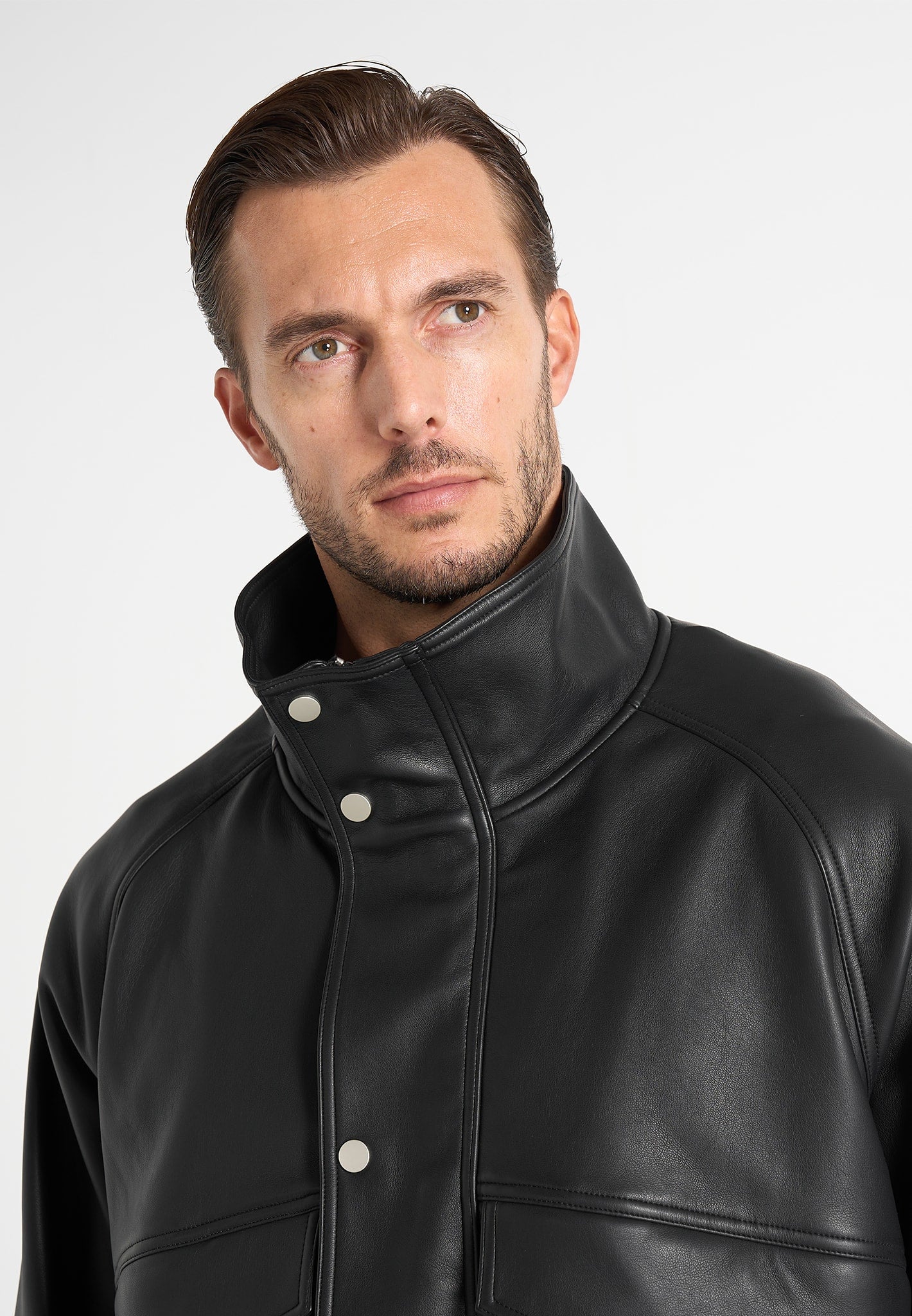 romain-unisex-funnel-neck-leather-relaxed-bomber-jacket