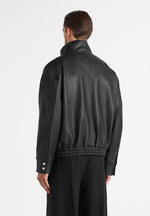 romain-unisex-funnel-neck-leather-relaxed-bomber-jacket