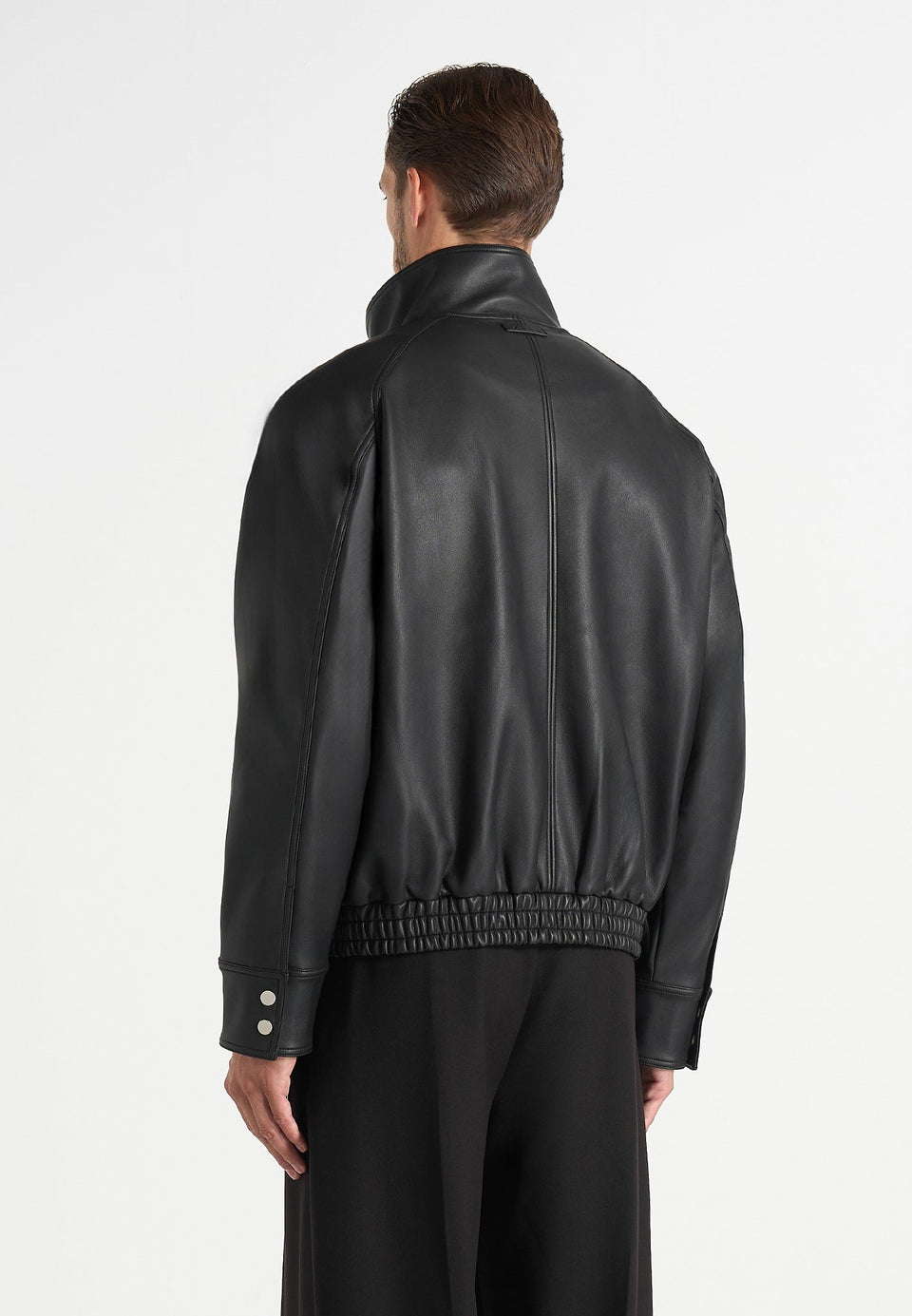 romain-unisex-funnel-neck-leather-relaxed-bomber-jacket
