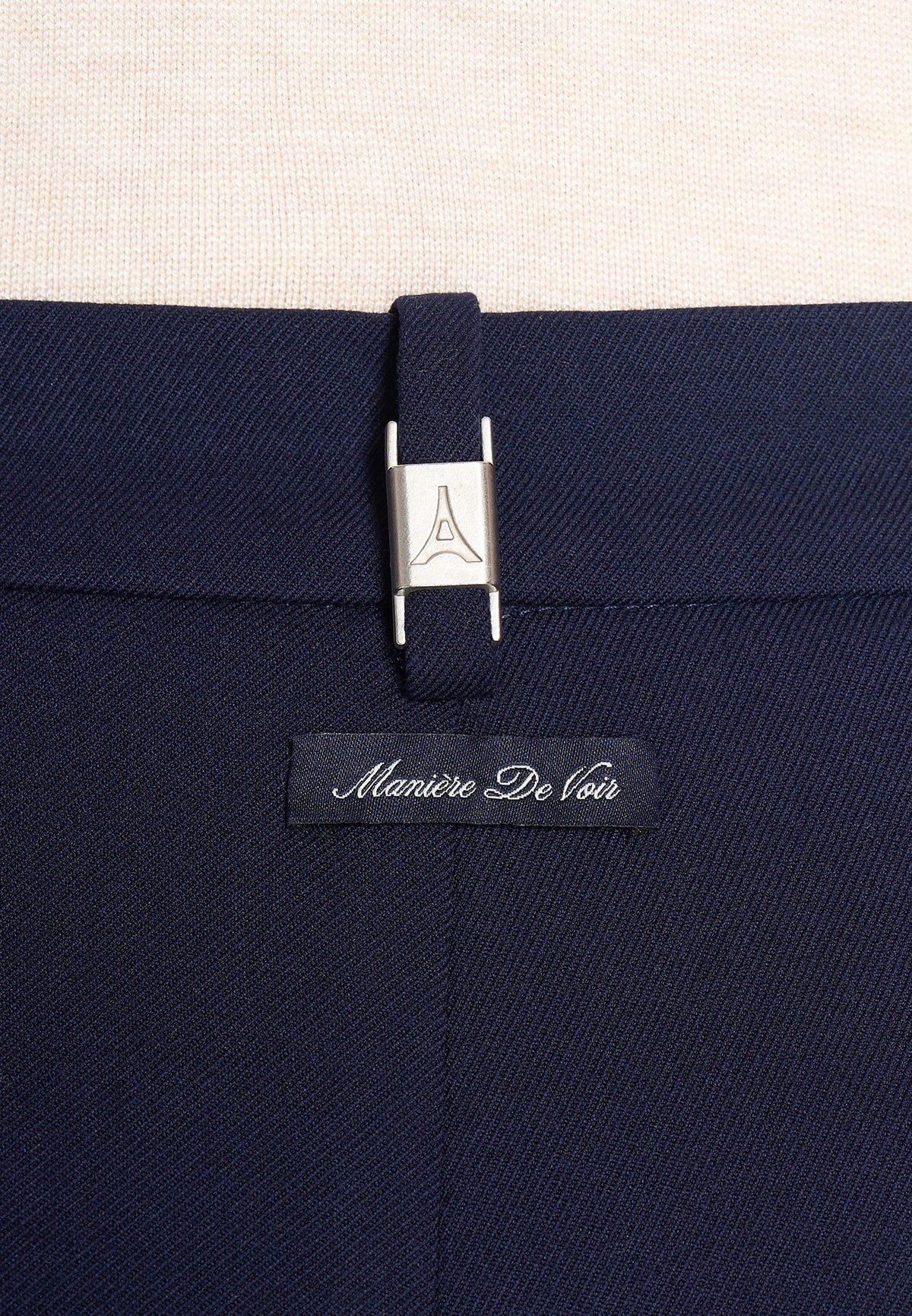 Pierre - Twin Pleat Tailored Pants - Navy