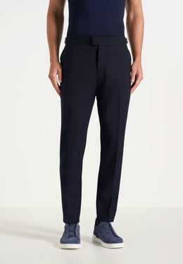 Hubert - Slim Fit Wool-Blend Dress Pants - Dark Navy