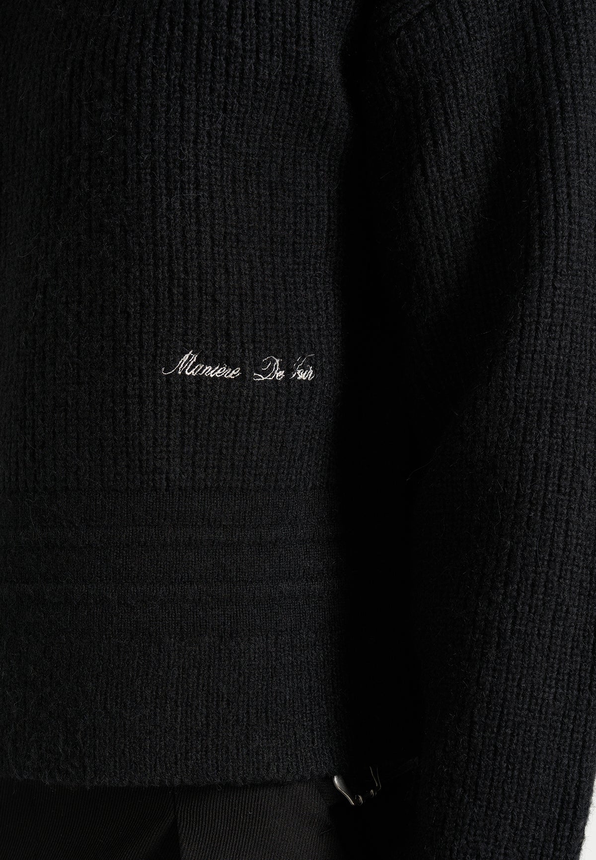 Remi - Signature Ribbed Wool-Blend V-Neck Sweater - Black