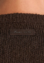 Theo - Asymmetric Brushed Wool-Blend Knit Sweater - Brown