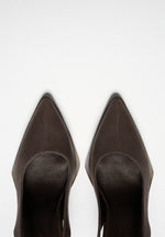 Sling Back Eiffel Heel - Brown
