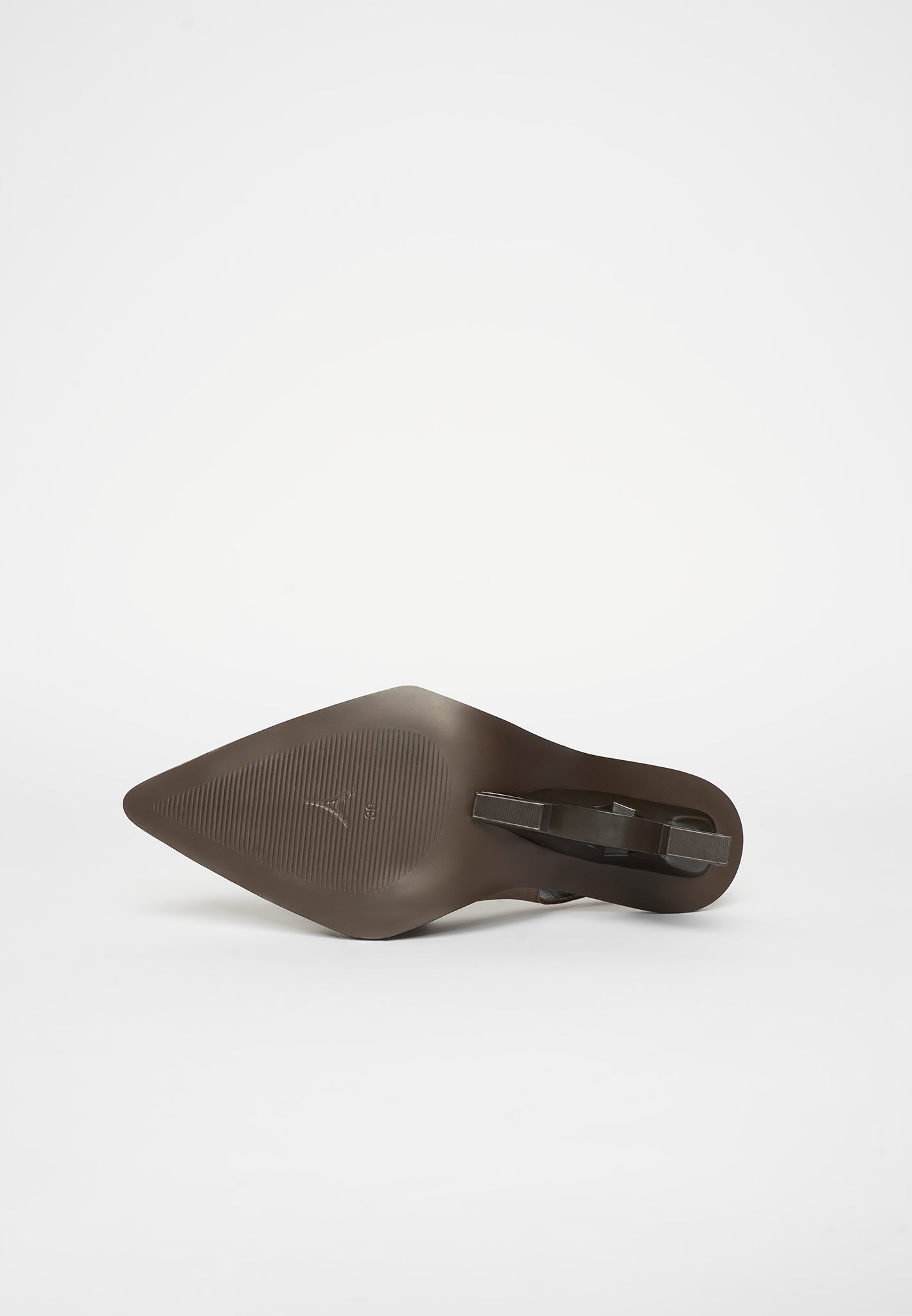 Sling Back Eiffel Heel - Brown