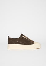 Vienna - Suede Contrast Stitch Sneaker - Brown