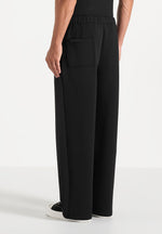 Jerome - Wide Leg Neoprene Pants - Black