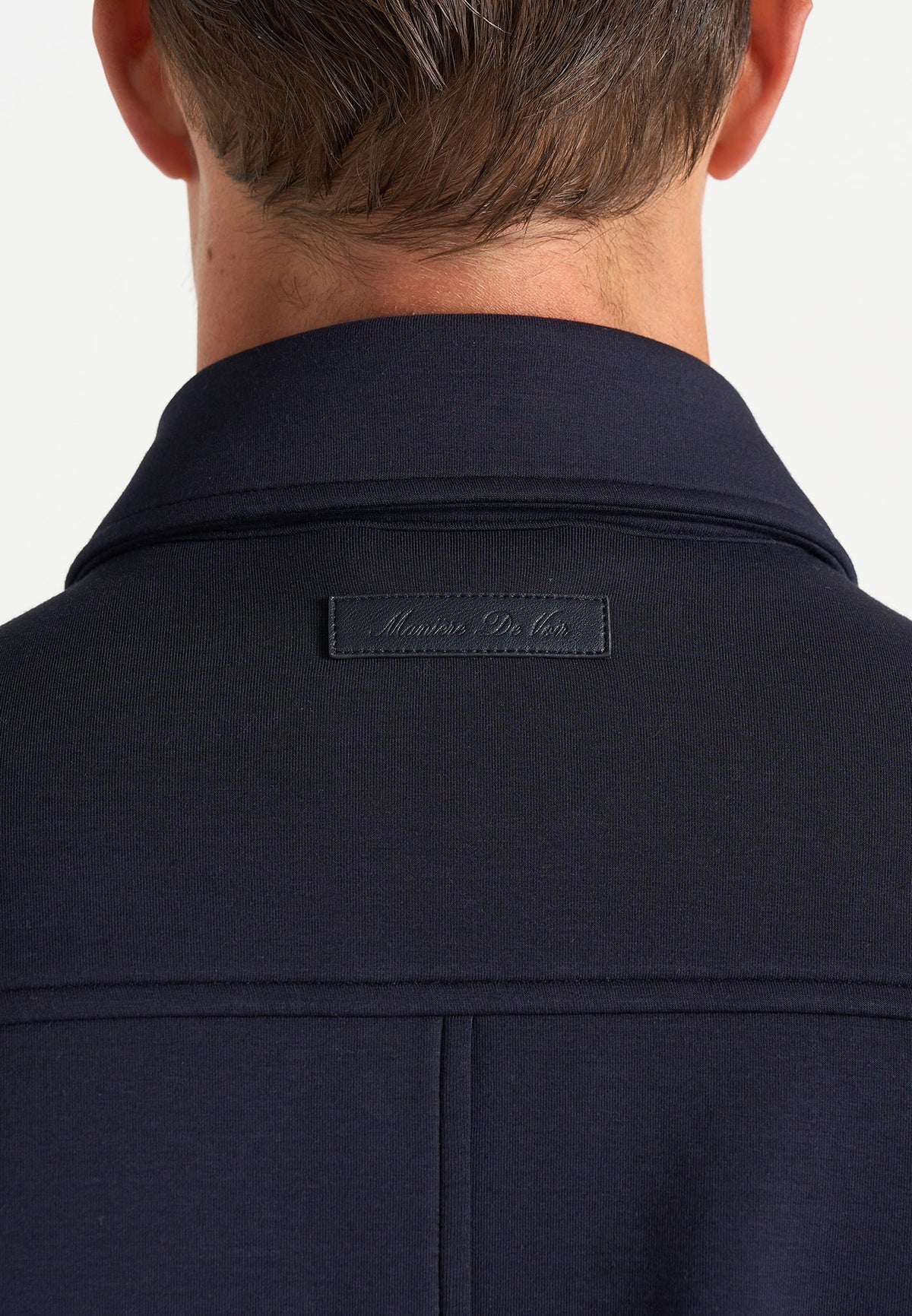 Kairo - Neoprene Trucker Jacket - Navy