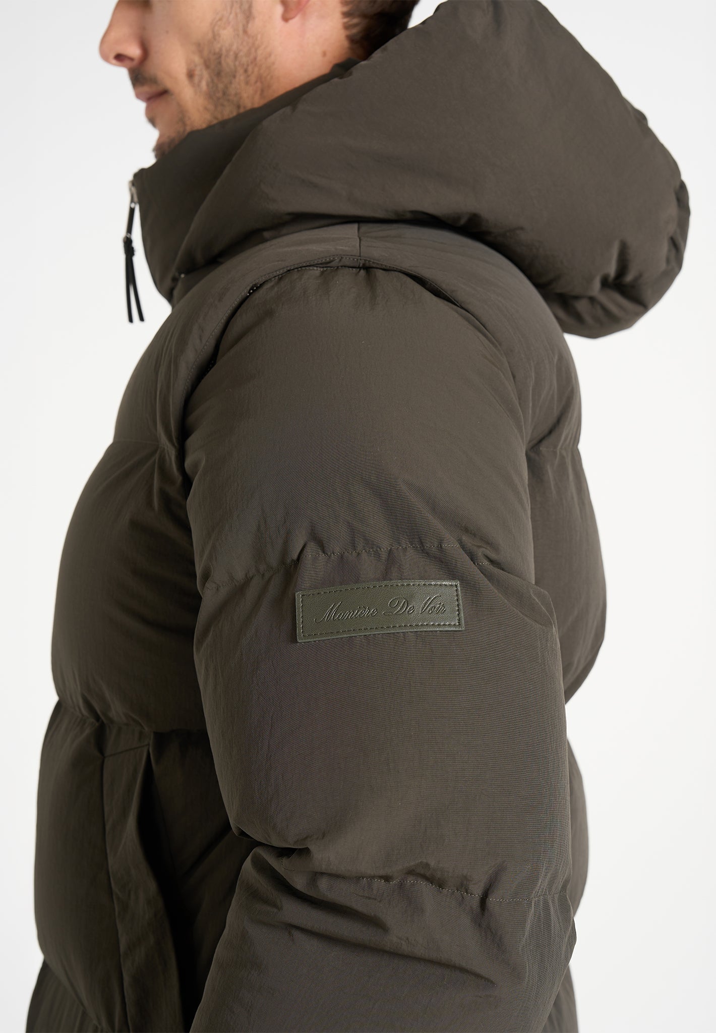 Eric - 2-in-1 Puffer/Gilet Jacket - Olive