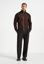Rami - Suede & Knit Jacket - Brown