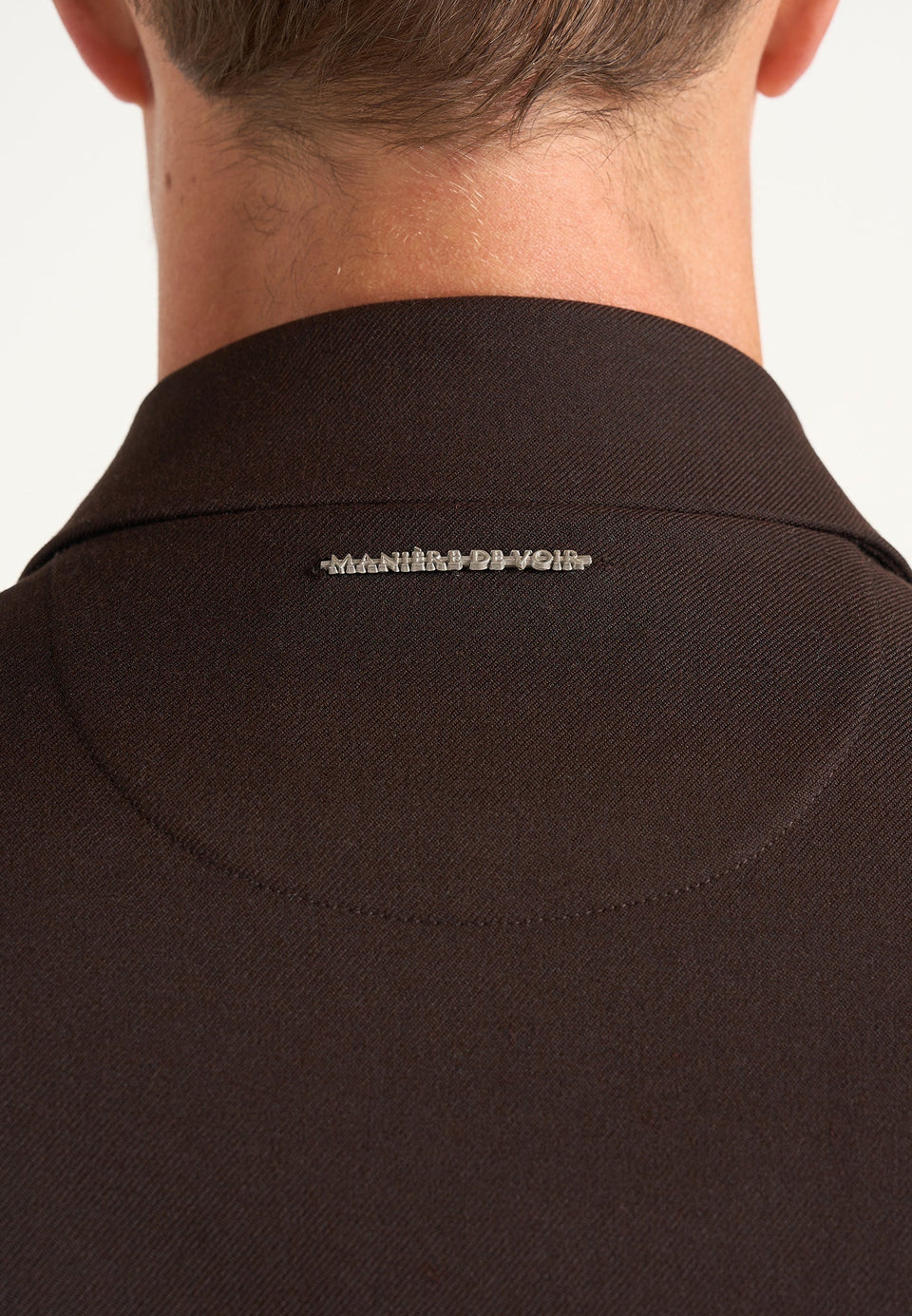 Valentin - Classic Tailored Wool-Blend Long Sleeve Shirt - Brown