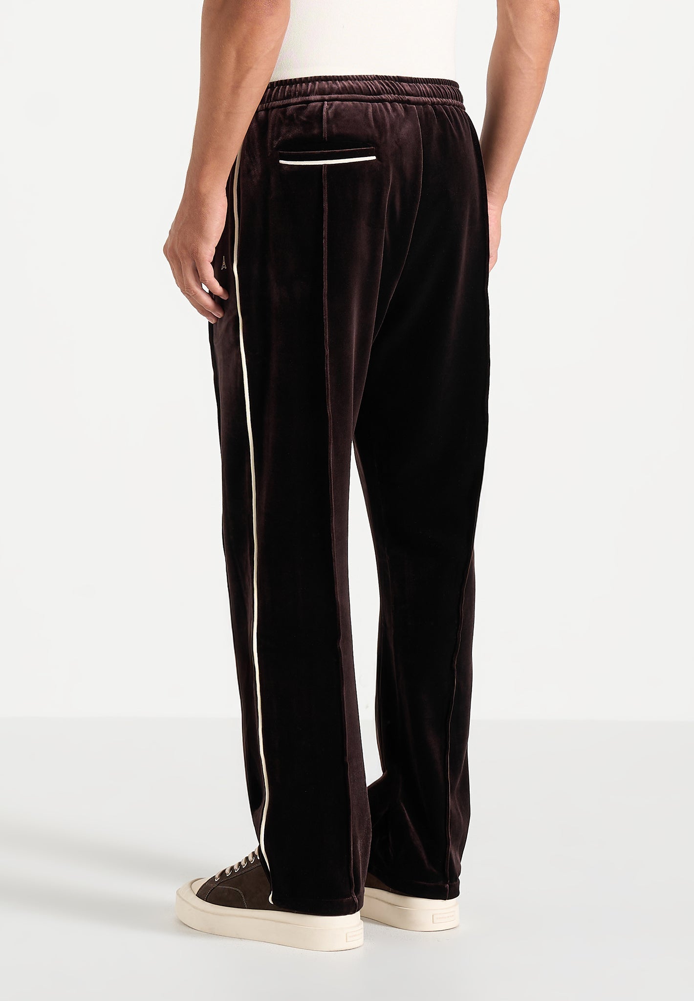 未使用 wildfräulein71 velour sarrouel pants Eiffel Velour Track Pants - Brown | Manière De Voir USA