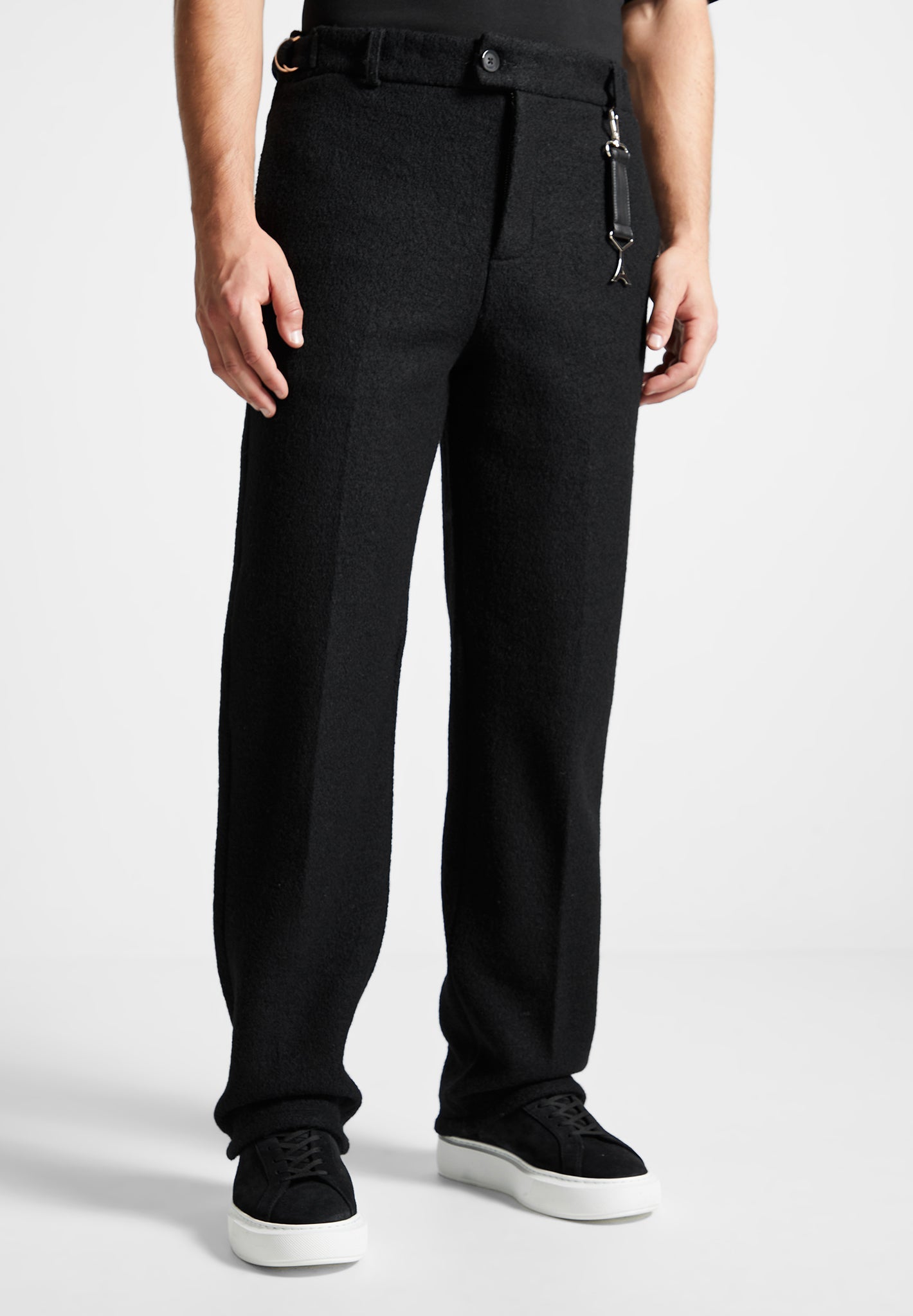 Wool Trousers for Men, Grey, Black & More