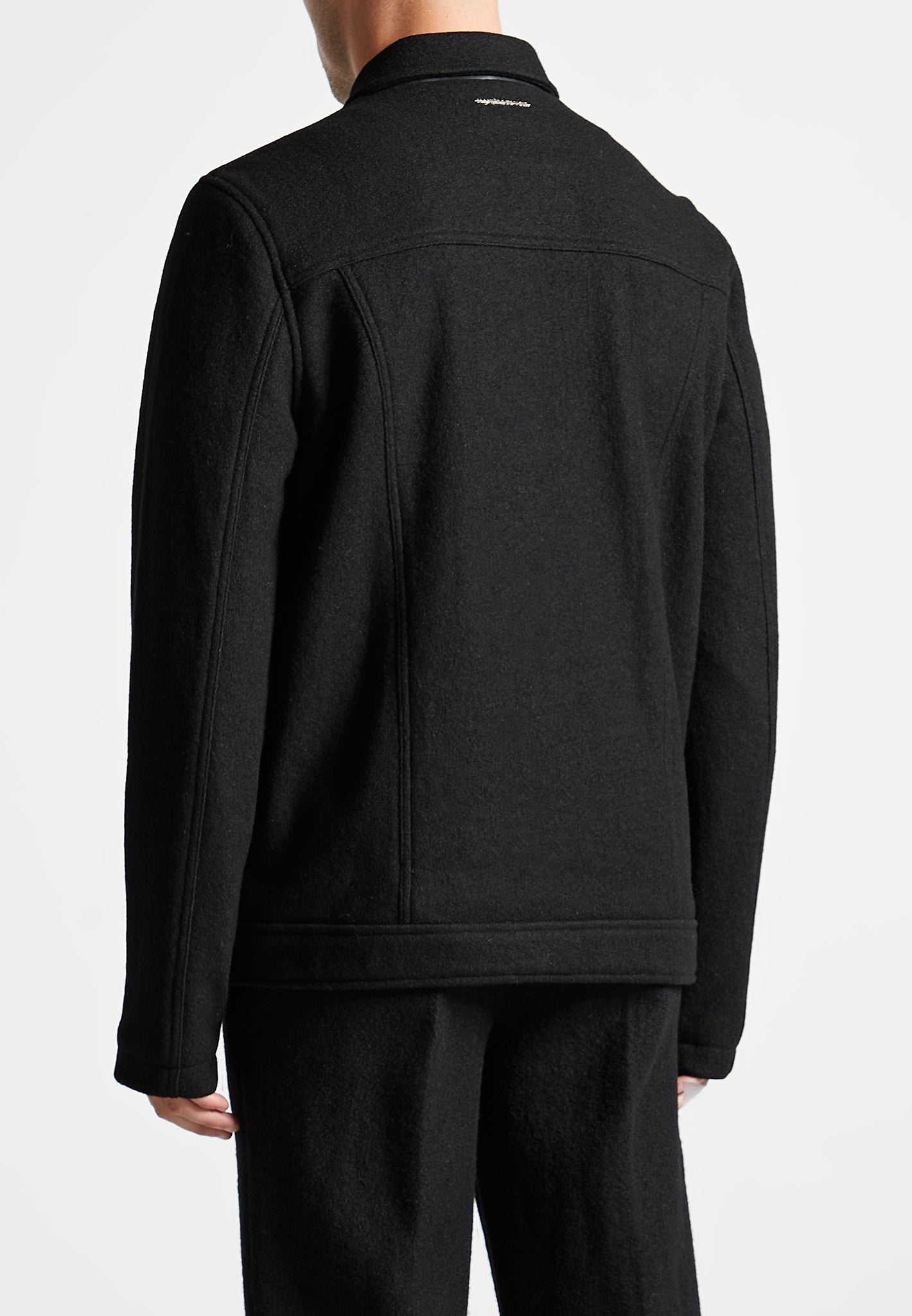 Boiled Wool Jacket - Black