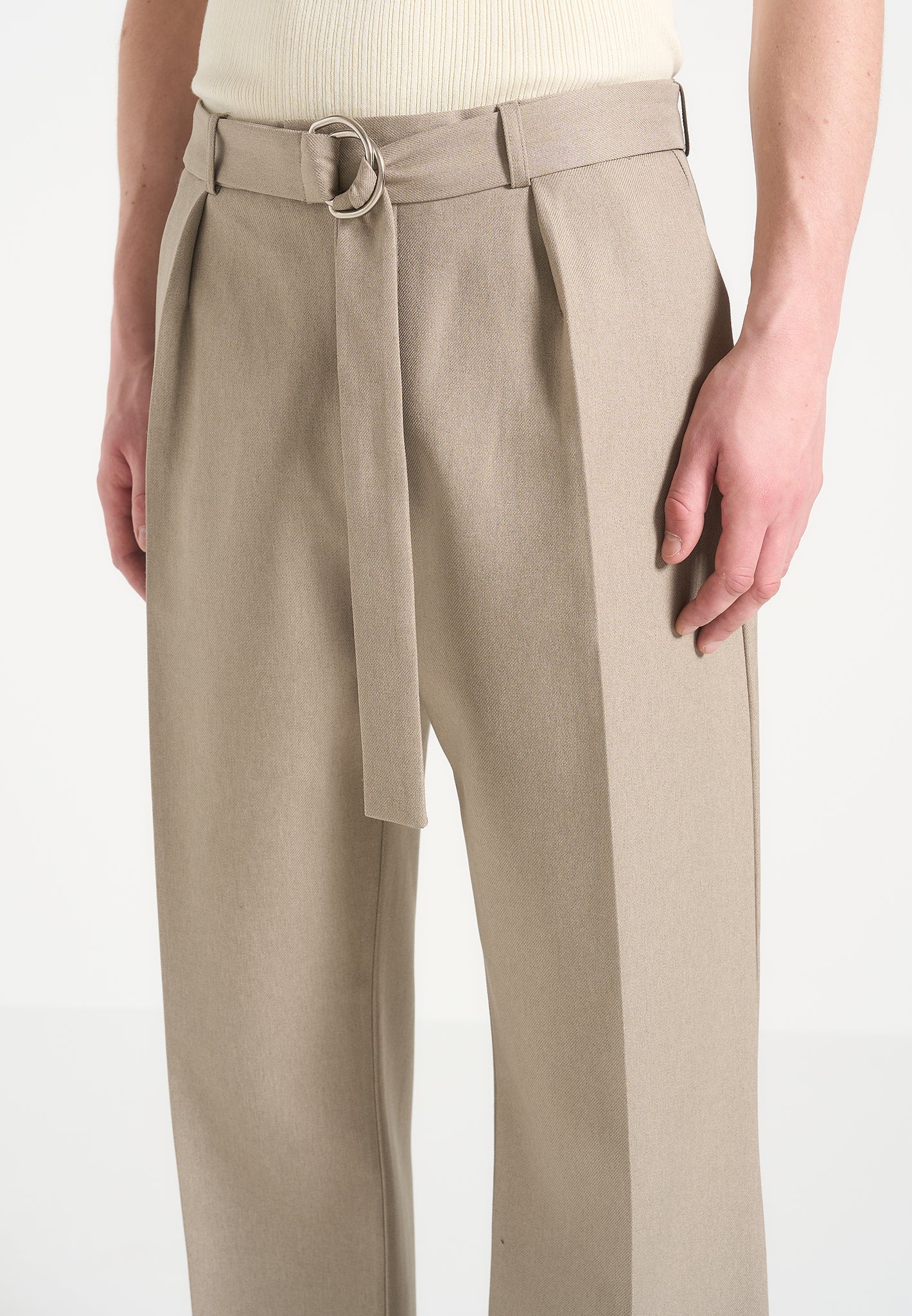 relaxed-fit-textured-belted-tailored-trousers-beige