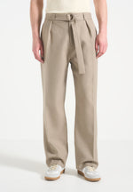 relaxed-fit-textured-belted-tailored-trousers-beige