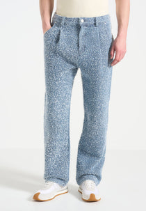 Arnault - Boucle Pleated Jeans - Blue