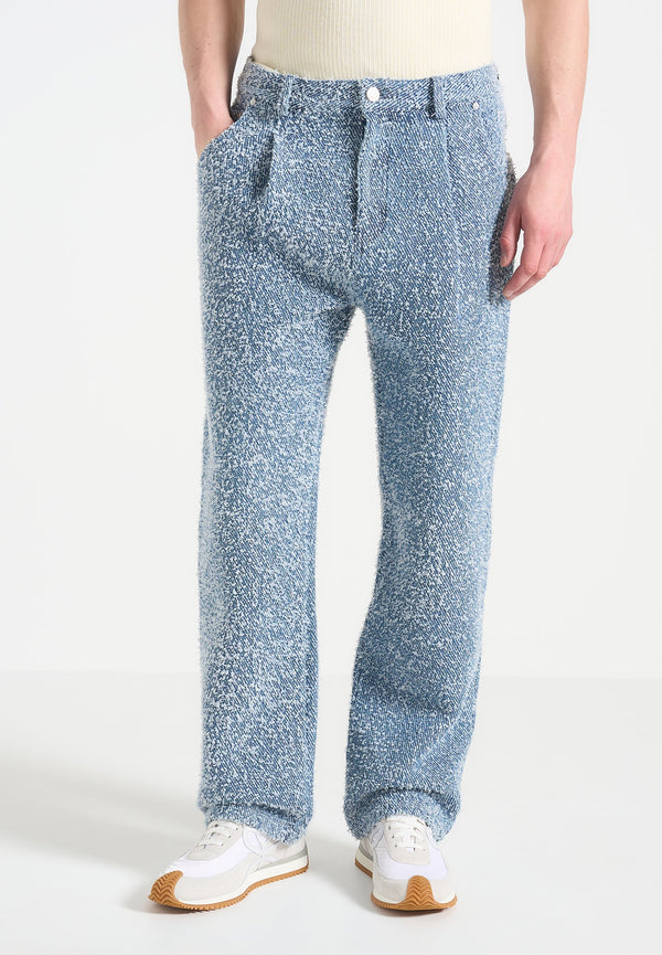 Arnault - Boucle Pleated Jeans - Blue