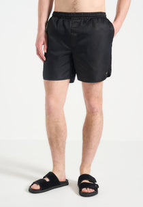 Yvon - Polished Nylon Swim Shorts - Black