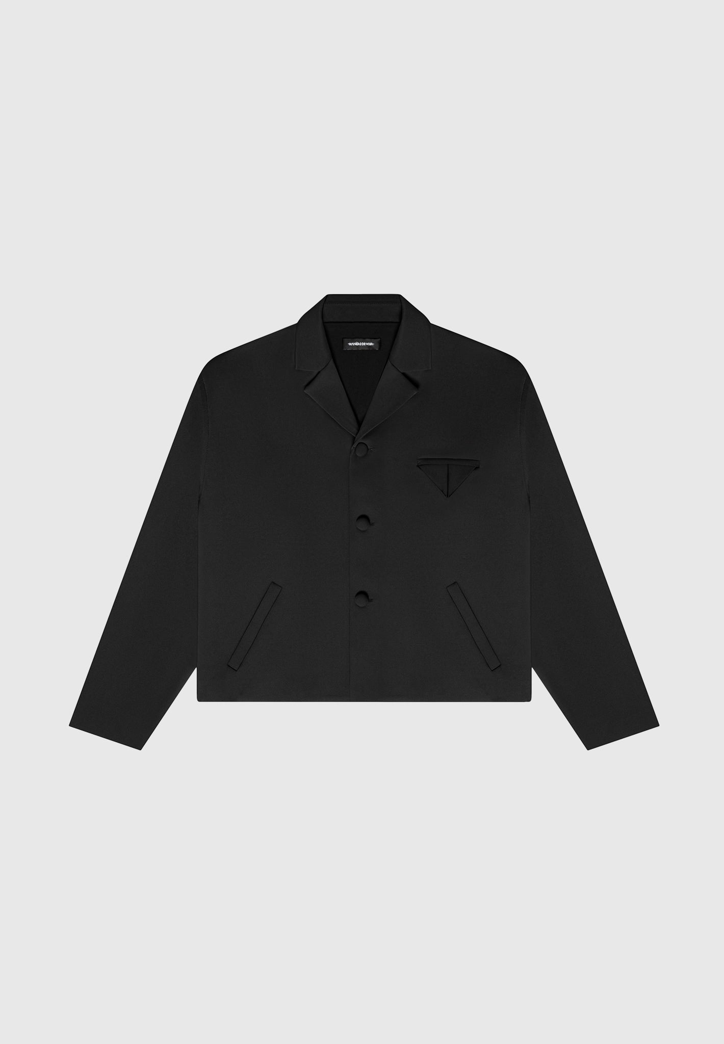 Neoprene Boxy Jacket - Black
