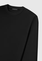 neoprene-regular-fit-crew-neck-jumper-black