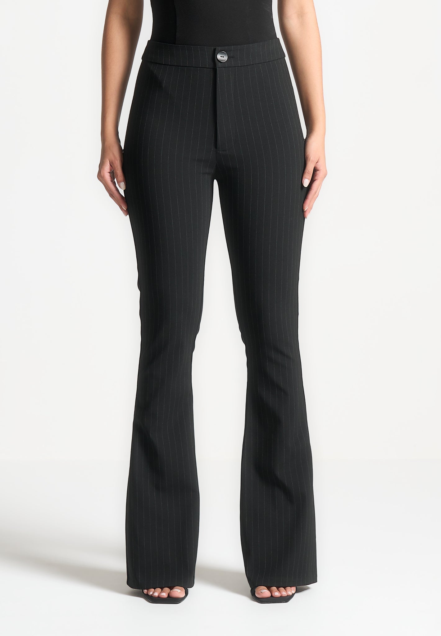 pinstripe-fit-and-flare-leggings-black