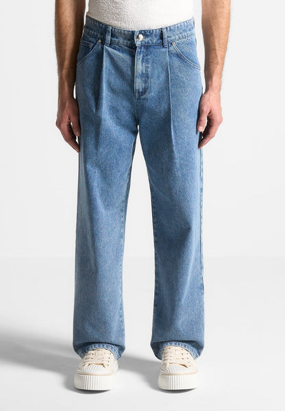 Arnault - Pleated Jeans - Washed Blue | Manière De Voir USA