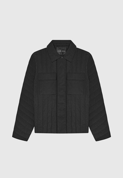 Quilted Harrington Jacket - Black | Manière De Voir USA