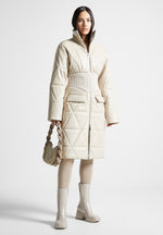 quilted-vegan-leather-longline-corset-coat-beige