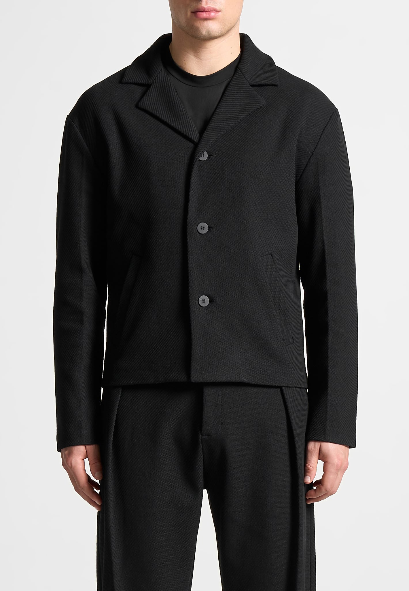 revere-collar-twill-jacket-black