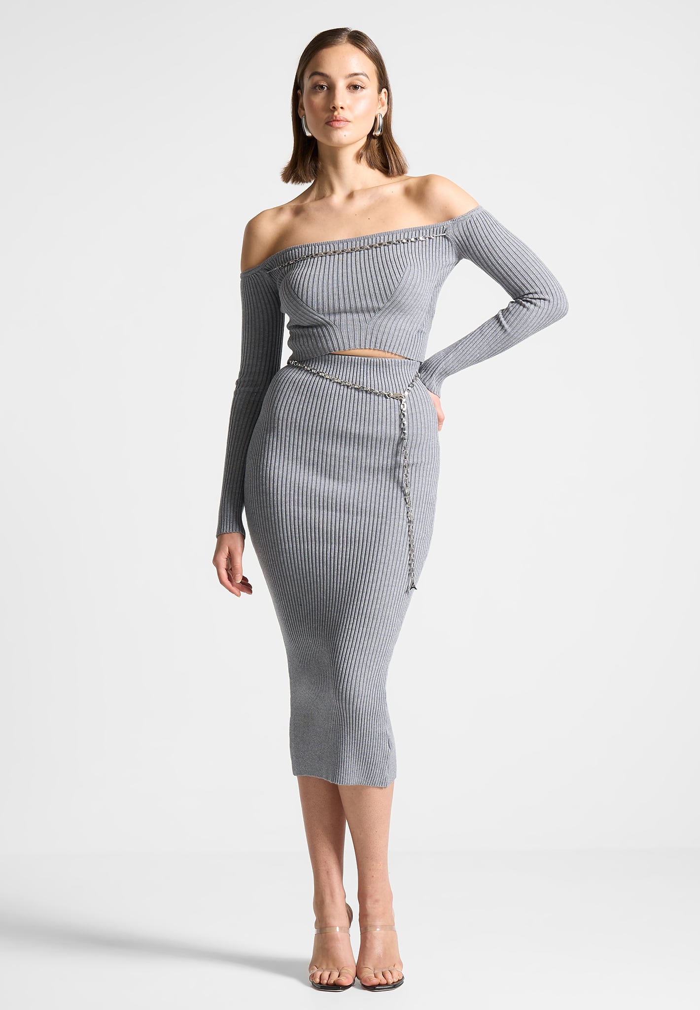ribbed-knit-bardot-crop-top-with-chain-grey