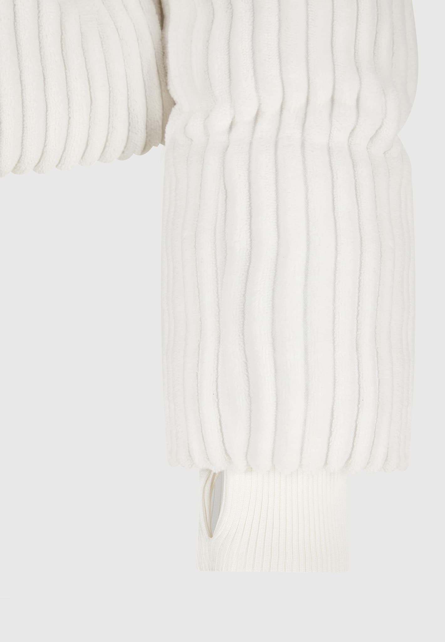 Women's 2-in-1 Cable Knit Puffer Jacket/Gilet - Beige - US 6 - Manière de Voir