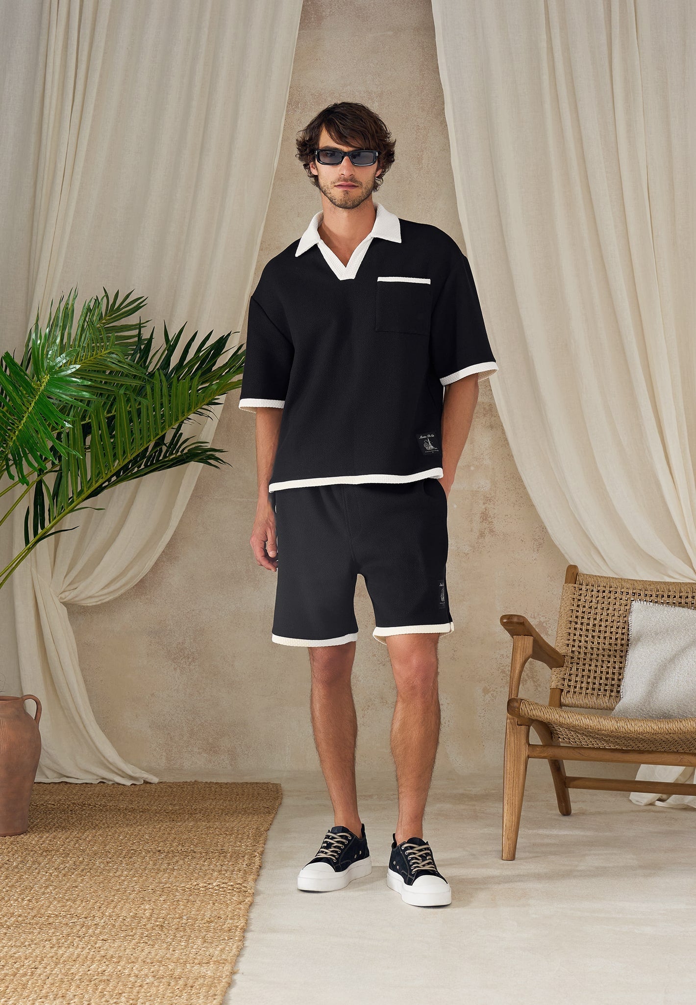 reuben-crochet-detail-shorts-black