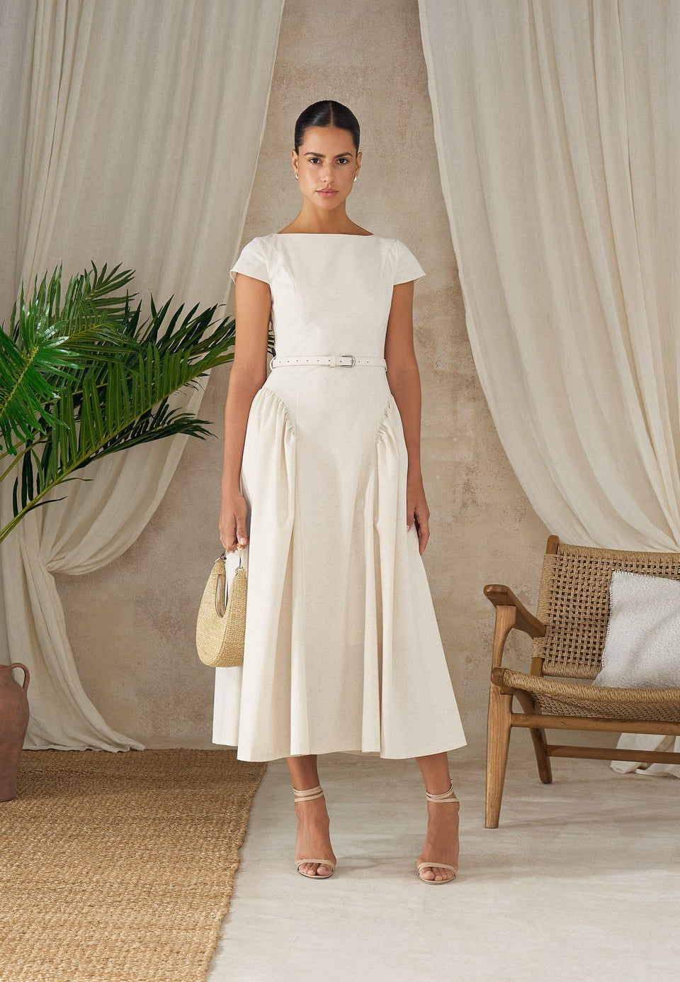 gaia-linen-boat-neck-belted-pleated-midi-dress-natural