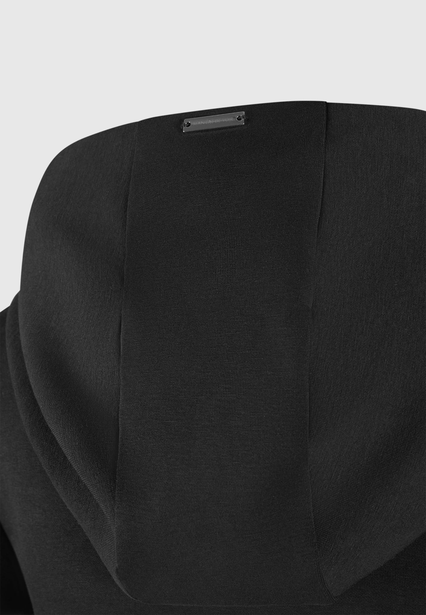 Accessorized Short Sleeve Black Bodysuit by Rue Les Createurs