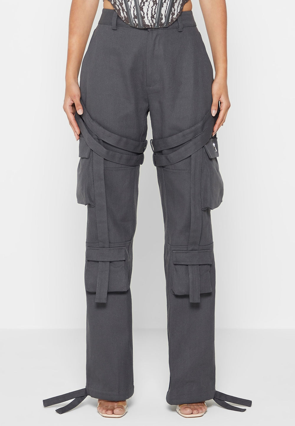 strap-detail-cargo-pants-grey