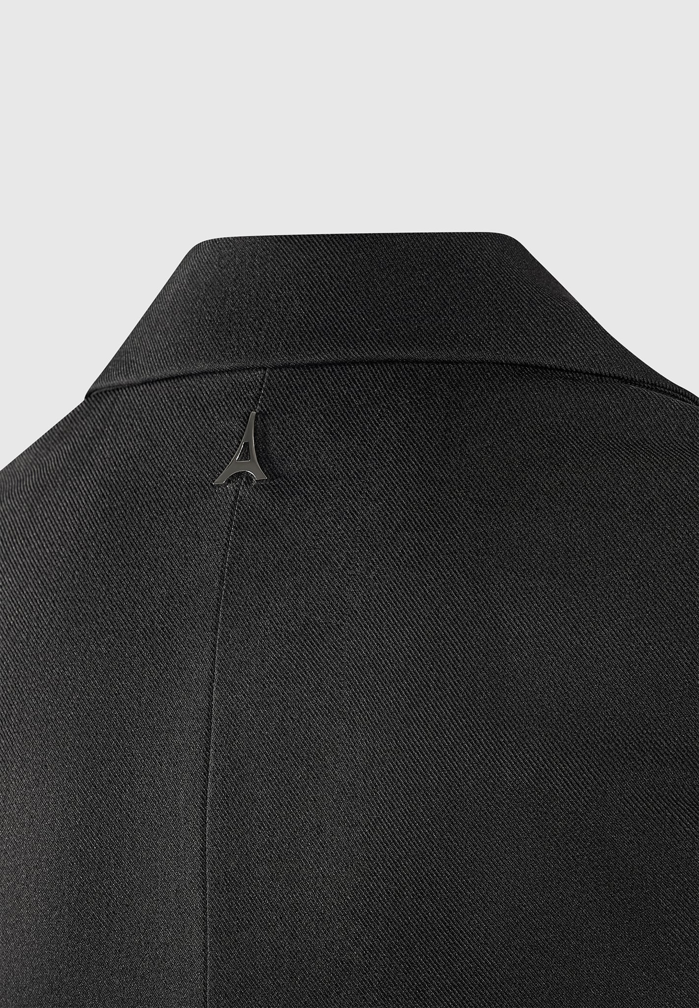 Tailored Blazer Dress with Reversible Corset - Black